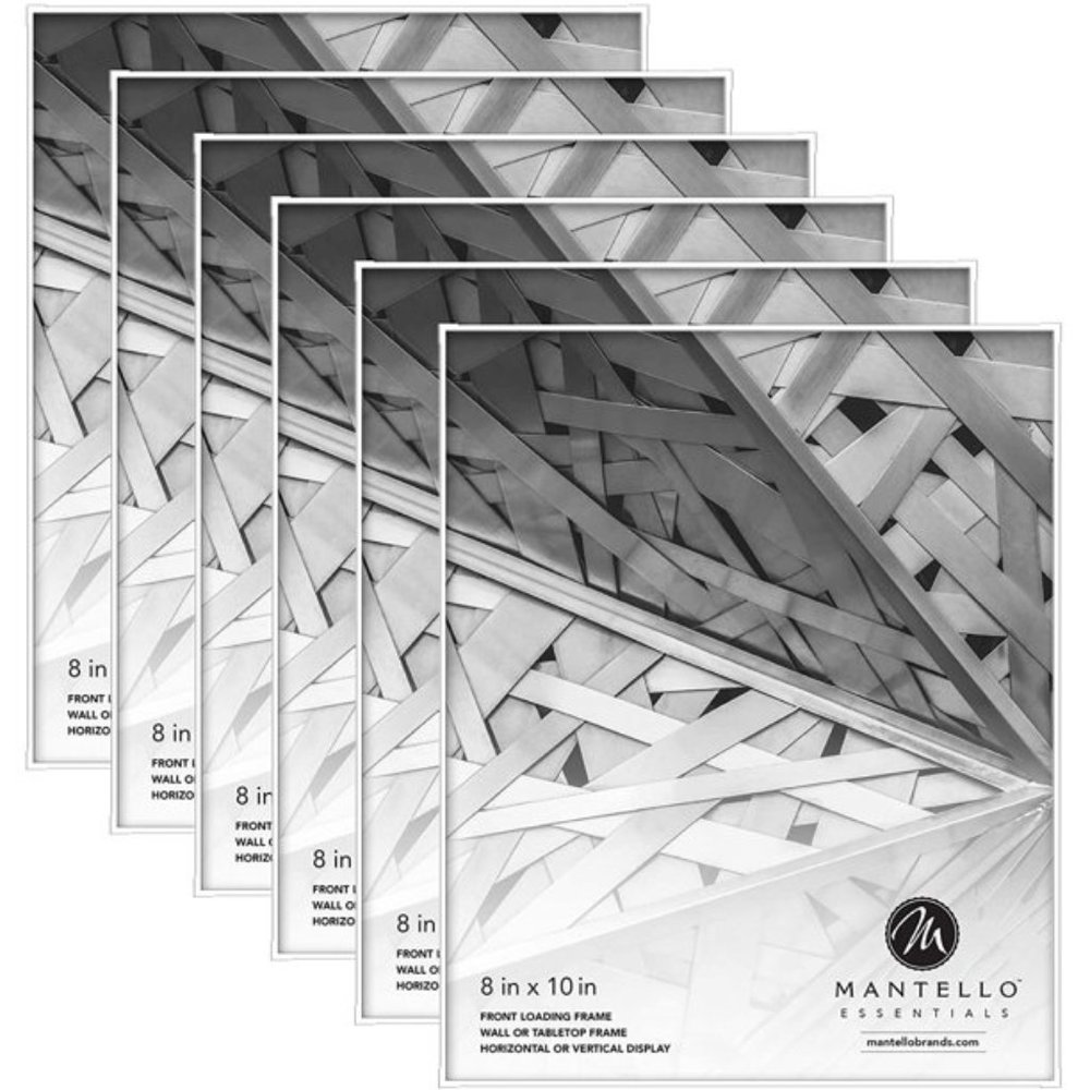 8x10 Frame White Plastic Glass (Set of 3 Frames Total!)